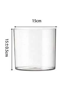塑料透明花瓶，高透仿玻璃花桶，花店泡花桶，水培大花瓶，水培植物，亚克力花瓶 - 無色 - 查看 40