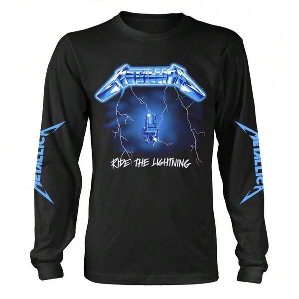 Metallica Unisex Adult Ride The Lightning Long-Sleeved T-Shirt