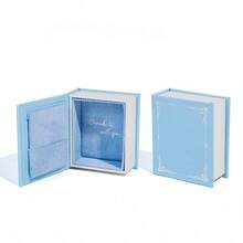 復古迷你書本戒指首飾盒吊墜 創意磁吸包裝首飾收納盒 鑽石戒指盒 告白禮物首飾盒 - 彩色 - 查看 11