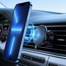 Easy Install Magnetic Car Phone Holder, One-Click Air Vent Clip Mount, Magnetic Auto-Alignment, Hands-Free Navigation, Driving Phone Stand - S6 - View 3