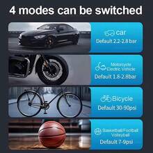 SUITU Portable Tire Inflator, 150PSI Wireless Car Air Pump, Smart Electric Air Pump. Built-In LED Light And Dual-Function Power Bank, 11.1V 1300MAH, Comes With Inflation Accessories And EVA Storage Bag. - Wireless - View 4