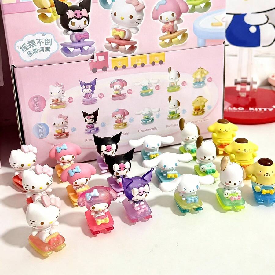 (1件隨機) 正版授權 Sanrio 星座桌面擺飾,Hello Kitty 主題迷你桌面裝飾,成人居家裝飾配件,14+ - 彩色 - 查看 1