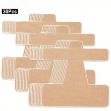 30pcs Pre-Cut Sports Tape, Breathable Latex-Free Adhesive, Elastic Bandage Material, Size 9.3cm X 8.8cm, Comfortable High Elasticity Stretchable, Does Not Affect Normal Life, Suitable For Big Toe Support - Multicolor - View 8
