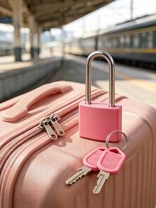 Metal Mini Lock, Mini Combination Lock With 2 Keys, No Assembly Required, Waterproof, Luggage Lock With Keys, Small Locker Lock, Luggage Lock Metal Key Padlock, For Luggage, Pencil Case, Backpack, Travel Accessories, School Gym Locker, Sports Locker, Fence, Toolbox, Graduation, Back To School, Teacher's Day Gift - Multicolor - View 5