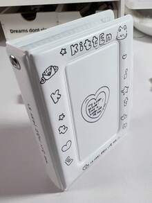 1 pieza Álbum estilo libro minimalista de 3 pulgadas, con hebilla, plegable, álbum de estrellas/álbum de viajes familiares, mini álbum de gran capacidad - Multicolor - Ver 7