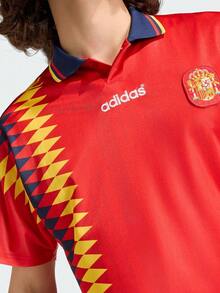 Adidas Unisex Sports Performance SPAIN HOME JERSEY 1994 Spain National Team 1994 Retro Football Casual Culture Short Sleeve Jersey JN3707 - Red - View 7