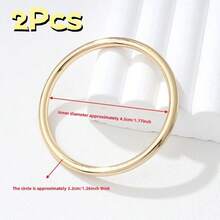1/2/4pcs Short Sleeve Waist Cinching Artifact T-Shirt Hem Shortening Round Ring Knot Buckle Metal Invisible Fixing Buckle - Multicolor - View 10