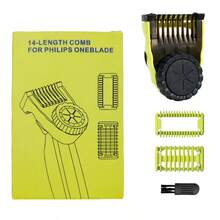 Fits For Guide Comb Guards For One Blade QP2520 QP2530 QP2630 QP2620 Electric Trimmer Shaver 14 Length Adjustable Kit - Multicolor - View 2