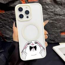 マグネット式黄ばみ防止 | 高級感あふれる2in1アクリルマグネット式スマホケース！スタイリッシュで手触りも良く、実用的な保護機能とマグネット式・耐衝撃設計を融合させた、高級感あふれるケースです。 うさぎ 泣き 表情ケース, 17e,家族、恋人、友人、そして子供たちへのプレゼントに最適です。Pixel 9 Pro/16e/9A/Pixel 8 Pro/14 Plus/17/12 Pro/Pixel 8/Pixel 10/Air/16 Pro/14 Pro Max/Pixel 8a 5G/13/17e スマートフォンケースに対応 - ホワイト - チェックする 27