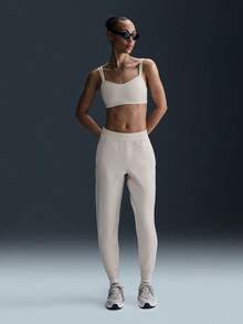 Nike Women's AS W NK 24.7 DF MR JOGGER SOFT Knit Long Pants HQ8185-104 - Beige - View 6