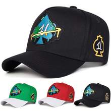 1pc Men's A Trucker Hat Personalized Letter Embroidery Baseball Cap Street Fashion Casual Hat Spring Autumn Travel Beach Vacation - Multicolor - View 11
