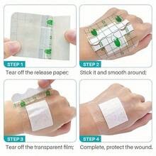 10/50/100/200pcs Waterproof Elastic Bandage, Transparent Protective Film, Waterproof Patch, Fixation Patc For Swimming, Showering & Tattoo Care - Multicolor - View 5