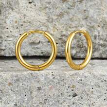 2Pcs ASTM F136 Titanium 20G Earrings Piercing Ear Cartilage Daith Helix Simple Thin Circle Ear Buckle Body Jewelry - 1805 - View 8