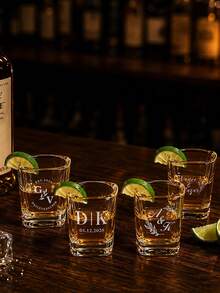 1件式客製化婚禮烈酒杯，刻字派對杯，2盎司迷你烈酒杯，婚禮伴手禮，情人節烈酒杯，粉色蝴蝶結愛心烈酒杯，獨特慶祝玻璃杯，客製化派對烈酒杯，刻字婚禮禮物，生日派對 - 多色 - 查看 5