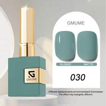 GMUME 30 頁岩綠 16ml 凝膠指甲油 秋冬中性綠色 浸泡式 UV LED 凝膠指甲油 高顯色 長效亮面美甲美甲沙龍居家使用 - 灰色 - 查看 12