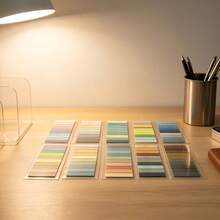 200pcs 1 Random Color PET Index Tabs, Office Daily Page Markers, Book Tabs, Student Marker Stickers, Classification Labels, File Index Labels - Multicolor - View 2