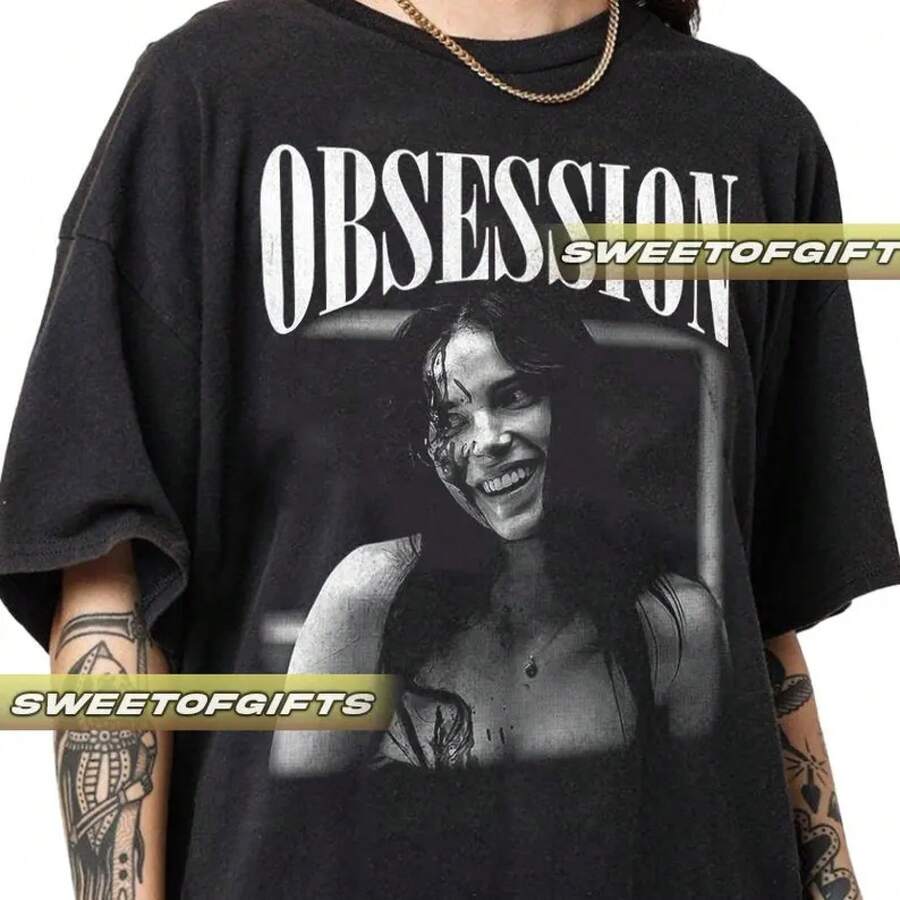 Limited Obsession Movie 2026 T-Shirt - Unisex Vintage 90s - 黑色 - 查看 1