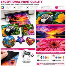 Lembar Magnetik A4 yang Dapat Dicetak dengan Inkjet, 5 Buah, Magnet Kulkas DIY, Perekat Magnet yang Kuat, Mudah Dipotong, Hasil Cetak Warna Cerah - A4/5 lembar - View 4