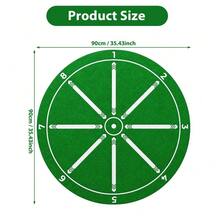 Non-Slip Football Footwork Agility Training Mat With Grip Socks, Indoor Soccer Ball Control Practice Equipment - Green - View 3