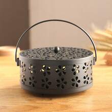 1pc Mosquito Coil Holder With Lid, Support Rack, Mosquito Coil Tray, Outdoor Camping Mosquito Coil Burner Holder - View 13
