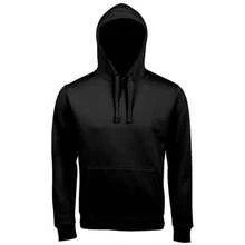 SOLS Unisex Adults Spencer Hooded Sweatshirt - Black - View 1