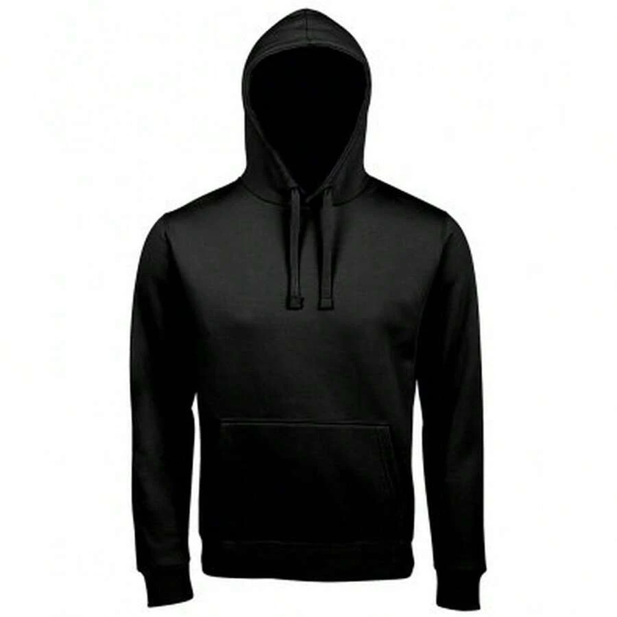 SOLS Unisex Adults Spencer Hooded Sweatshirt - Black - View 1