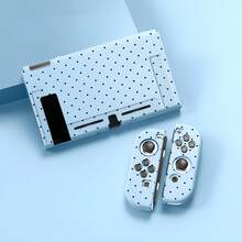 Cute Solid Color Polka Dot Versatile Split Soft Shell For Switch, Compatible With Switch Original For NS Console Polka Dot Protective Case, Skin-Friendly Flexible TPU Material Shockproof And Anti-Collision, Multiple Colors Available, Lightweight And Does Not Obstruct Dock, Full Coverage Fit For Controller, Daily Portable Protection Game Console Accessory - View 13
