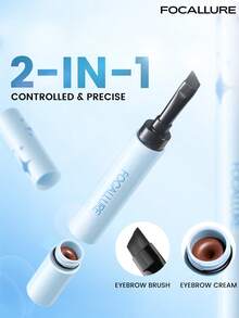 FOCALLURE 1.4g Pro-Stay Smudge-Proof Eyebrow Pomade, 2-In-1 3D Eyebrow Pomade With Brush, Waterproof And Sweat-Proof Eyebrow Color Paste, Fill And Shape Eyebrows, Daily Makeup - #BR02 DARK BROWN - View 4