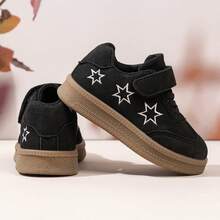 1 Pair New Fashion Baby Sports Shoes, Soft Breathable Fabric, Lightweight Shock-Absorbing Non-Slip Sole, Caring For Baby's Little Feet. Multiple Colors Available, Suitable For Running And Jumping, Essential For Cute Babies! - Black - View 6