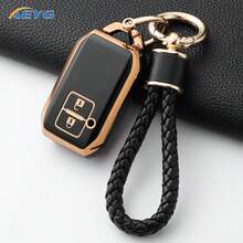 Ốp chìa khóa điều khiển ô tô TPU thời trang, bao đựng chìa khóa thông minh chống rơi 2 nút, phụ kiện cho Suzuki Ertiga Swift Wagon R - Suzuki C model - Xem 1