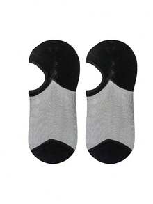1/2/4/6 Pairs Ultra-Thin Crystal Silk Breathable Short Socks For Women, Summer Cool Hollow Out Low-Cut Anti-Slip No-Slip Heel Invisible Boat Socks - Multicolor - View 9