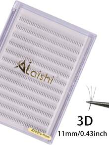 12排 AILAISHI W型接睫毛,0.07mm,混合長度 8-14mm,3D預製扇形,柔軟自然外觀,十字/貓眼風格,適合初學者,多功能睫毛款式|自然外觀睫毛|柔軟質地睫毛 - D - 查看 11