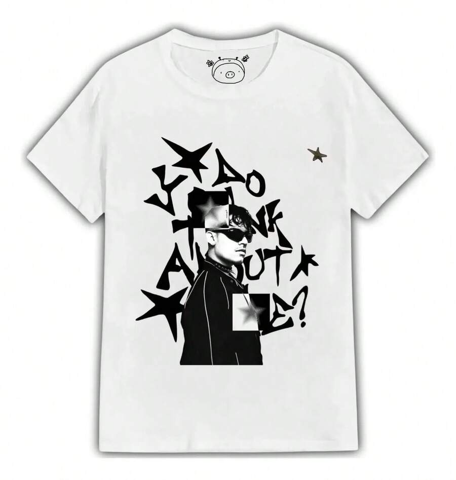 Nsqk Singer T-Shirt 15 Aesthetic - 白色 - 查看 1