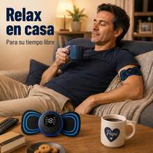 Mini Portable Electric Massager For Neck And Body, 8 Modes Of Use, Adjustable Intensity And USB-C Charging, Compact Design - Black - View 1