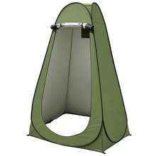 Privacy Tent With Foldable Bathroom, Shower, And Changing Room - Green - View 9
