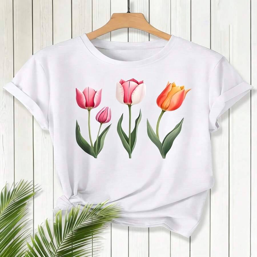 Women T-Shirts - White 294 - View 1