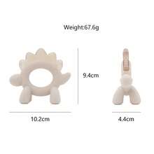 1pc Baby Dinosaur Water-Filled Teether, Refrigeratable To Relieve Teething Discomfort, Easy To Clean And Grip, Cute Animal Design, Summer Essential Teether - Multicolor - View 6