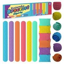 Children's Sensory Pat Hand Bracelet, Stress-Relief Toy Snap Bracelet, Suitable For Boys And Girls, Sensory Item For Calming Emotions, Classroom, Student Reward Toy, Small Gifts For Boys And Girls For Easter And Christmas Random Color - Multicolor - View 1