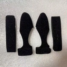 3組簡約實用釣竿保護套組，路亞竿束帶加厚竿身防護套，魔鬼氈快扣竿綁帶，附釣魚捲線器袋、竿綁帶、保護竿帽與竿尖配件完整套裝 - 彩色 - 查看 9