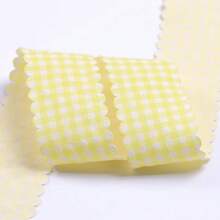 Wavy Edge Plaid Ribbon DIY Bow Baking Floral Clothing Decoration Ribbon - Multicolor - View 16