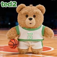 Pendentif en peluche d'ours TED2, porte-clés mignon de dessin animé, breloque de sac, ornement de sac à dos, poupée en peluche, cadeau d'anniversaire pour filles - Multicolore - View 6