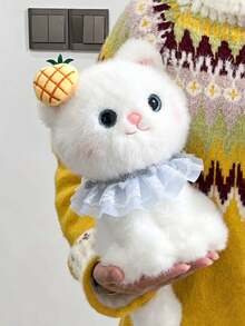 , animal de peluche suave y esponjoso, para decoración del hogar, regalo perfecto para niños/adultos. Capibara, peluche, muñde mantequilla blando, blando, muñecos, Dompligs, Jjk, piscina - Blanco - Ver 9