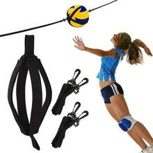 1pc Elastic Volleyball Trainer Adjustable Spike & Pass Practice Band With Jump Height Assist Training Strap - Black - View 2