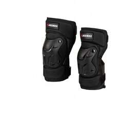 Motorcycle Knee Pads, PP Shell Anti-Fall Riding Guards With Shock Absorption, 4-Piece Set Windproof & Warm Protective Gear For Adults - Knee Pads (Male) - View 2