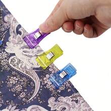 100/50/31/10/1pc Multicolor Sewing Clips, Quilting Clips, Multi-Functional Plastic Fabric Clips, Craft Tools, Office Clips, Sewing Clamps, Crochet Knitting Clips, Universal Quilting Hemming Clips, Fabric Clips, Paper Clips, Random Color - Colorful Sewing Clips and Fabric Clips - View 4