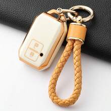 Ốp chìa khóa điều khiển ô tô TPU thời trang, bao đựng chìa khóa thông minh chống rơi 2 nút, phụ kiện cho Suzuki Ertiga Swift Wagon R - Suzuki C model - Xem 11