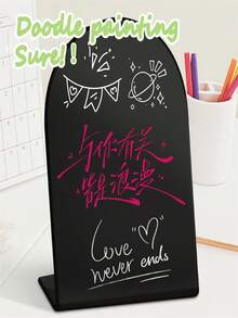 A Small Desktop Blackboard For Home Use, Upright And Erasable, Perfect For Office Reminders - A - View 5