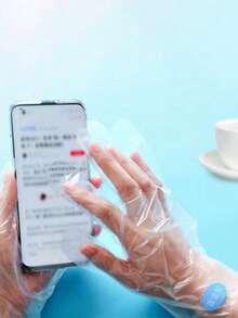100pcs Multi-Functional Transparent Disposable Gloves, Moisturizing Skin Repair Hand Mask + Food Processing General Purpose, Skin-Friendly Moisturizing Foot Mask To Improve Cracked Heels, Daily Care - Multicolor - View 8