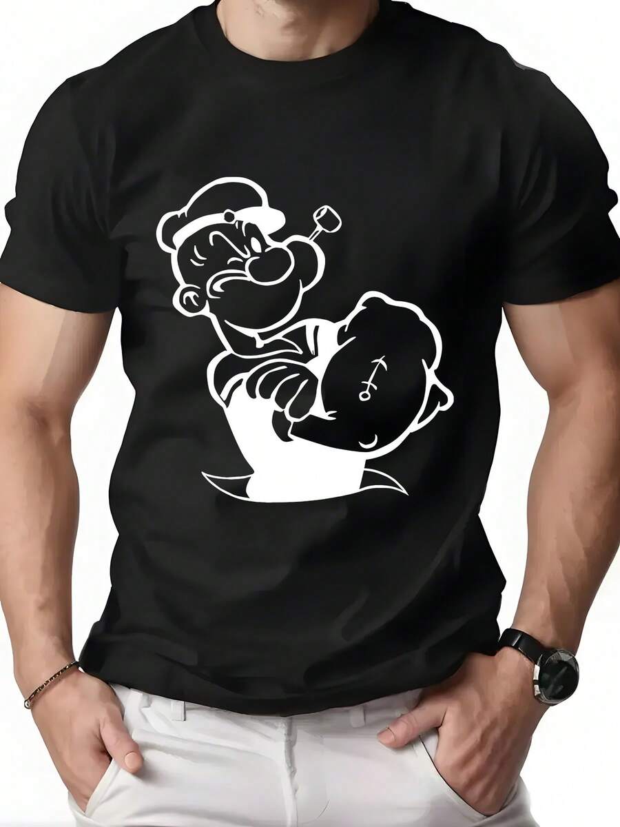 Featuring A Classic Design T Shirt - 黑色 - 查看 1