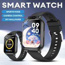 2026 Teenager Smart Watch, 300mAh Battery, Built-In 18 Educational Games, Touch Screen, USB Interface, Camera, Pedometer, Calendar And Alarm--Multi-Color Silicone Strap, Sports Design, Perfect Gift For Halloween And Christmas, Fun Learning Tool, Fashionable Teenager Watch, Comfortable To Wear, Designed Specifically For Teenagers. - View 3